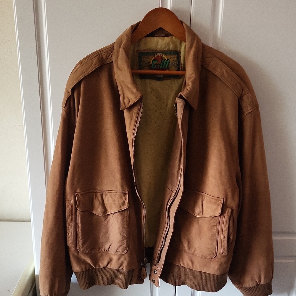 Brown Bomber Jacket - image 1